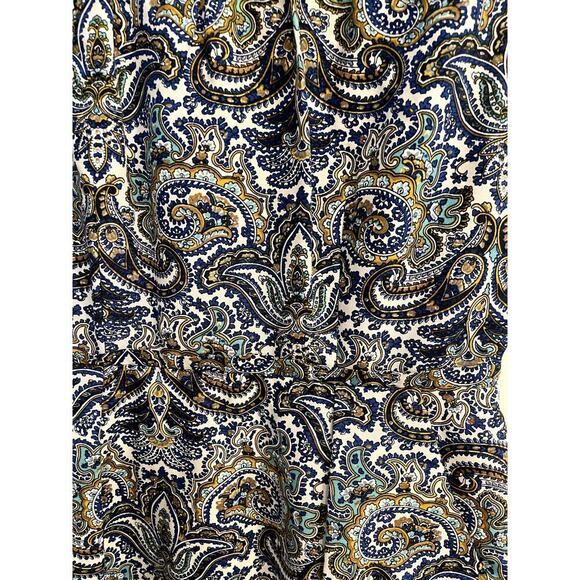 J. Crew Dolores Dress in Peacock Paisley Cotton Silk Size 2 - Picture 3 of 10